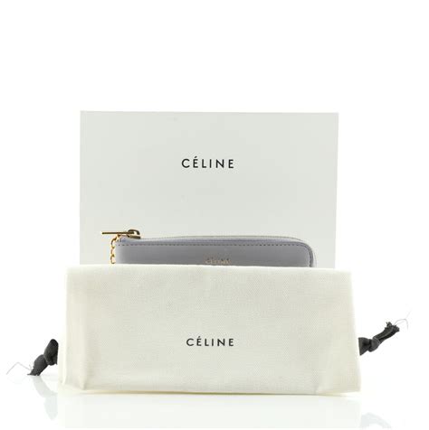 celine blue card case